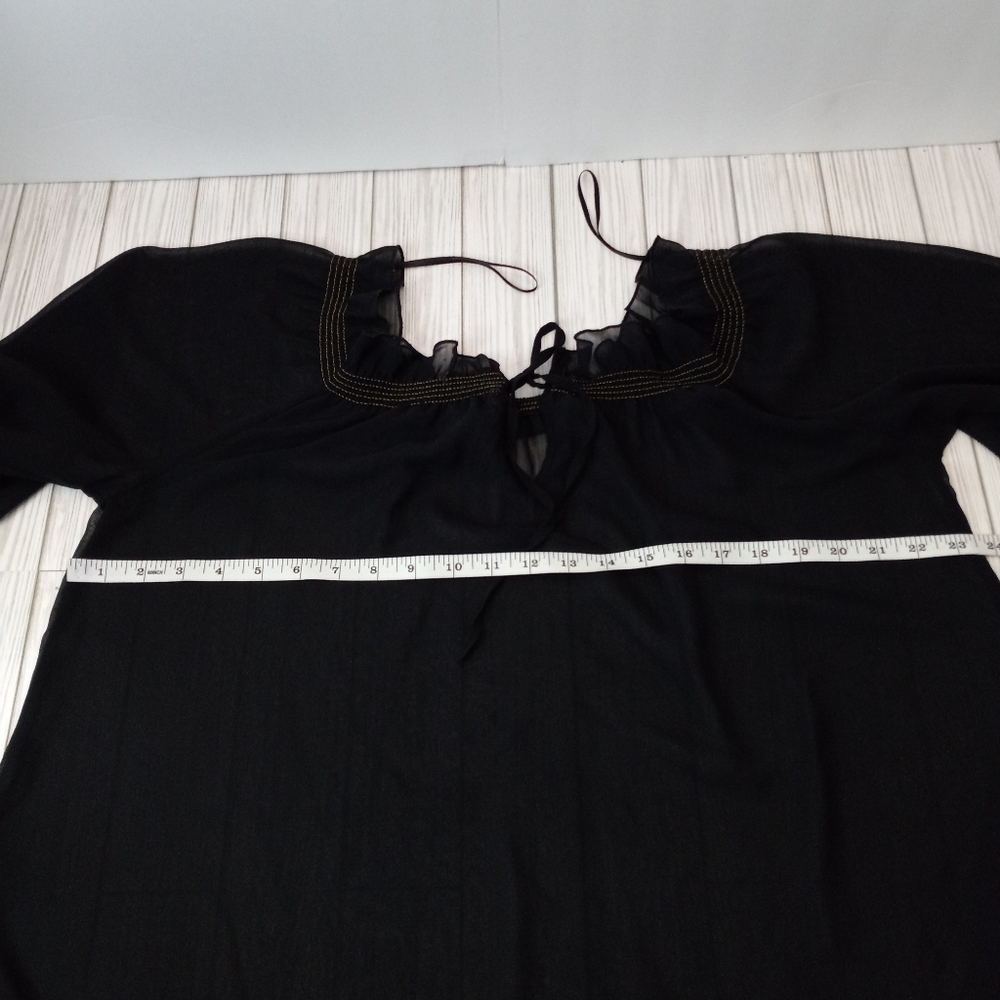 H&M Sheer Ruffle Off Shoulder Blouse - Picture 5 of 7